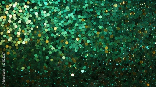green shimmer sequins background, copy space, 16:9