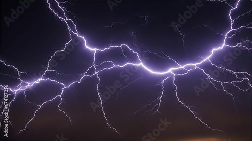 lightning in the night sky lightning fractal electricity