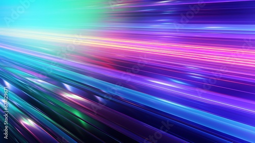 Abstract rainbow lighting lines background
