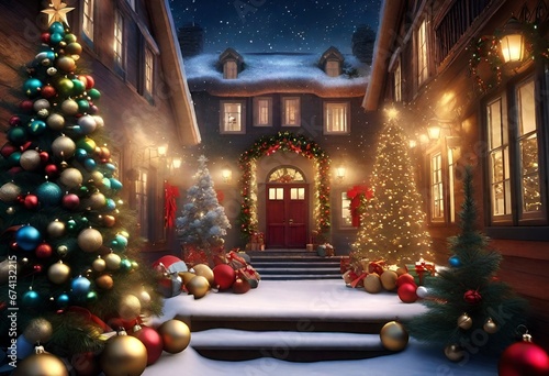 Wallpaper Mural Christmas views - Christmas Decorations Torontodigital.ca