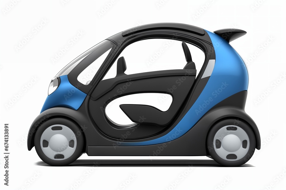 a brand-less generic concept car. Modern electric car on a white background. Concept of ecological transport. a brand-less generic concept car. Modern electric car on a white background. Concept of ecological transport.