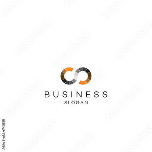 Business digital technology consultant corporate abstract flat minimal modern round circle geomatic international typography nature health Finacial education people energy logo design brand identity 