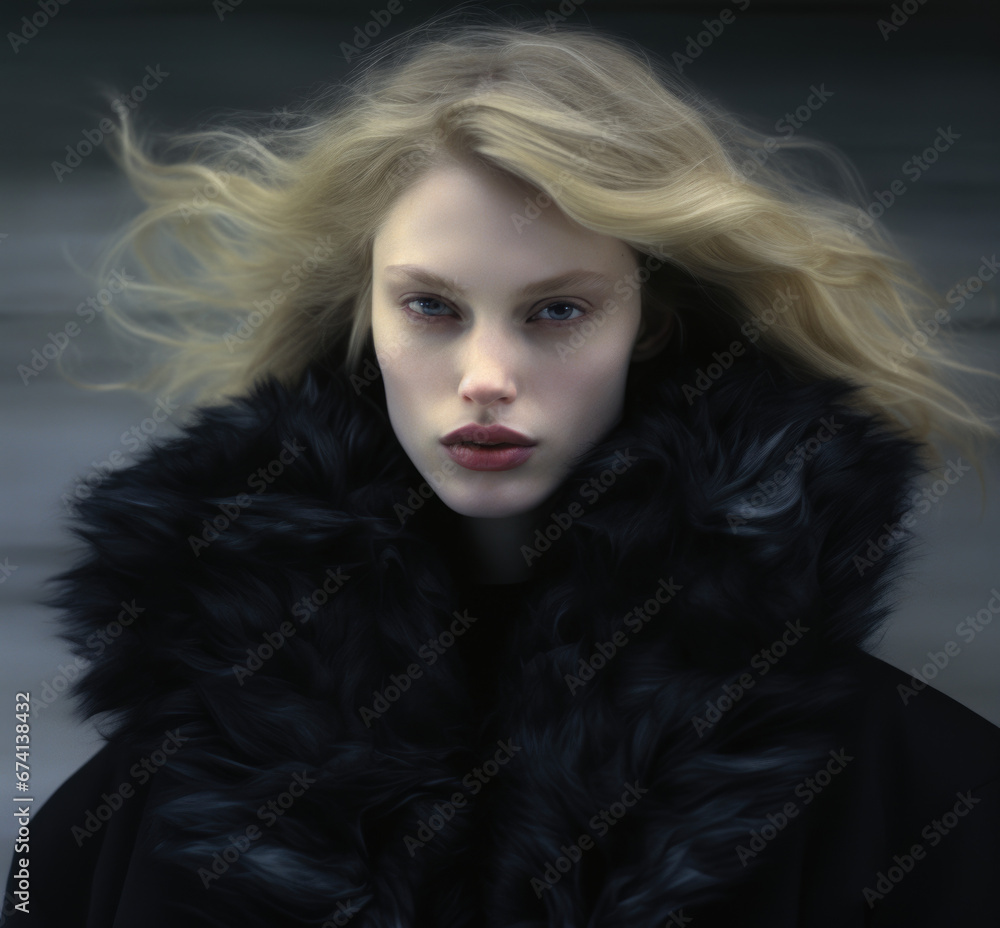 Portrait of a beautiful woman in an old-fashioned style. Women's fashion and beauty. Portrait of a beautiful woman in an old-fashioned style. Women's fashion and beauty.