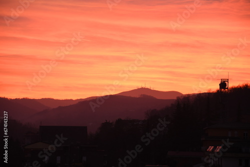 Tramonto rosso