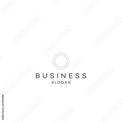 Business digital technology consultant corporate abstract flat minimal modern round circle geomatic international typography nature health Finacial education people energy logo design brand identity 