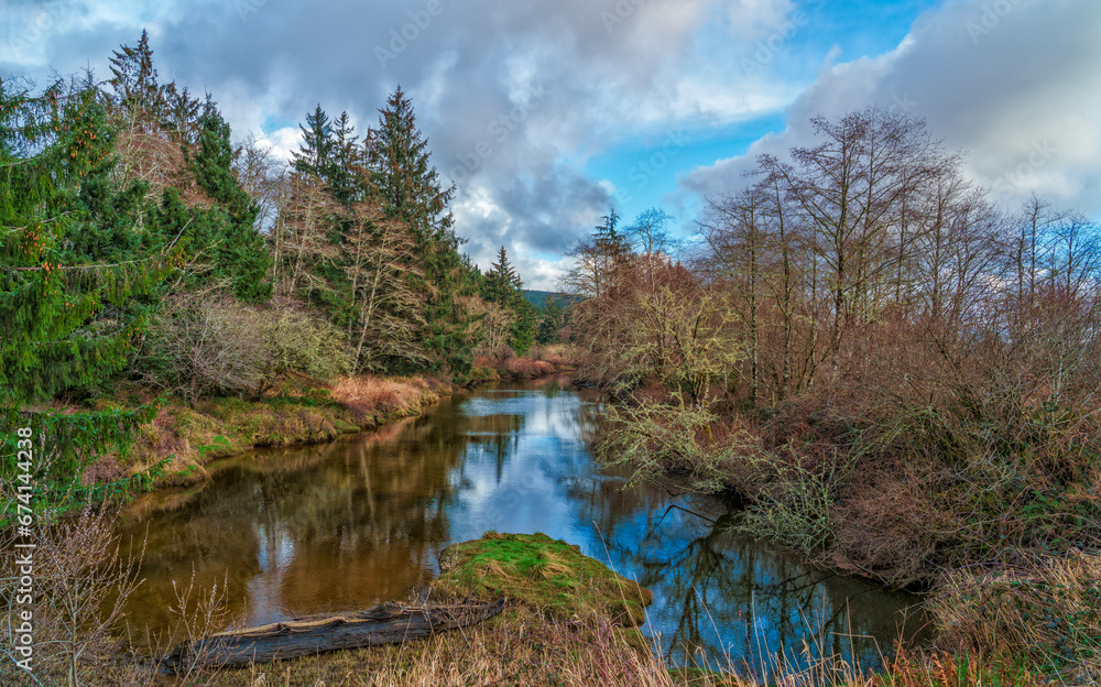 River And Slough Washington State