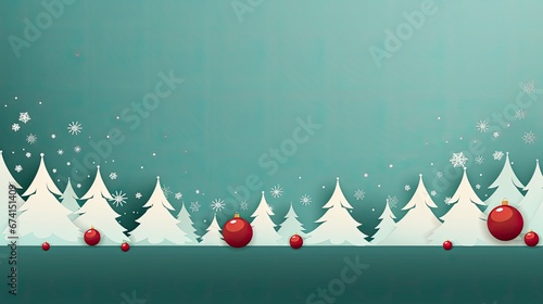 christmas background with fir tree