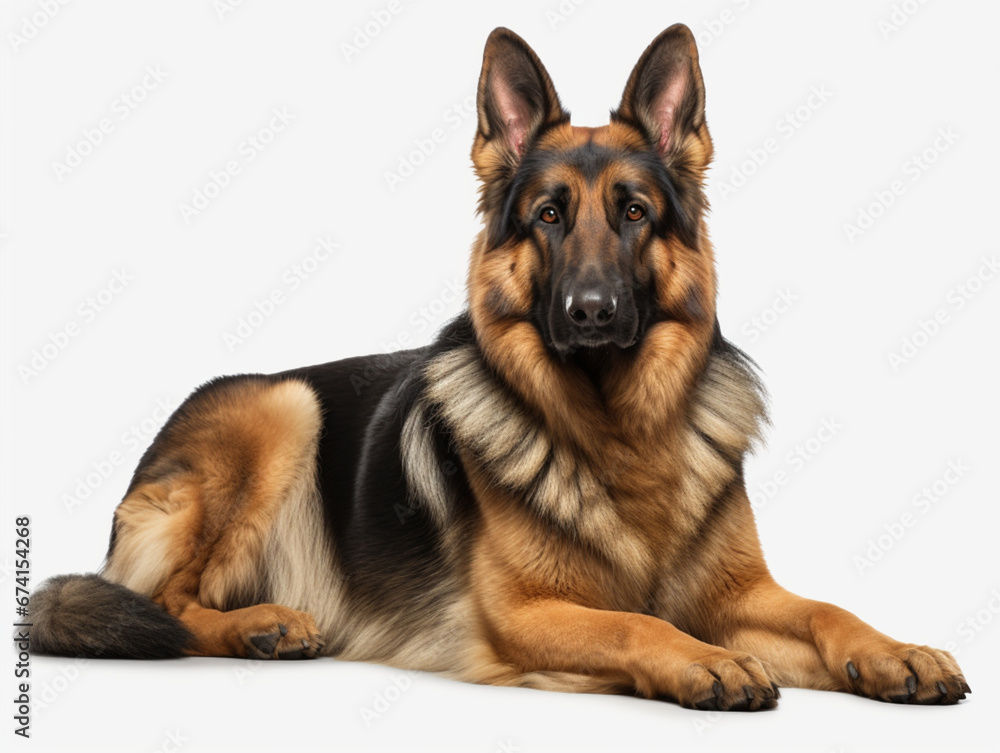 german shepherd dog isolated