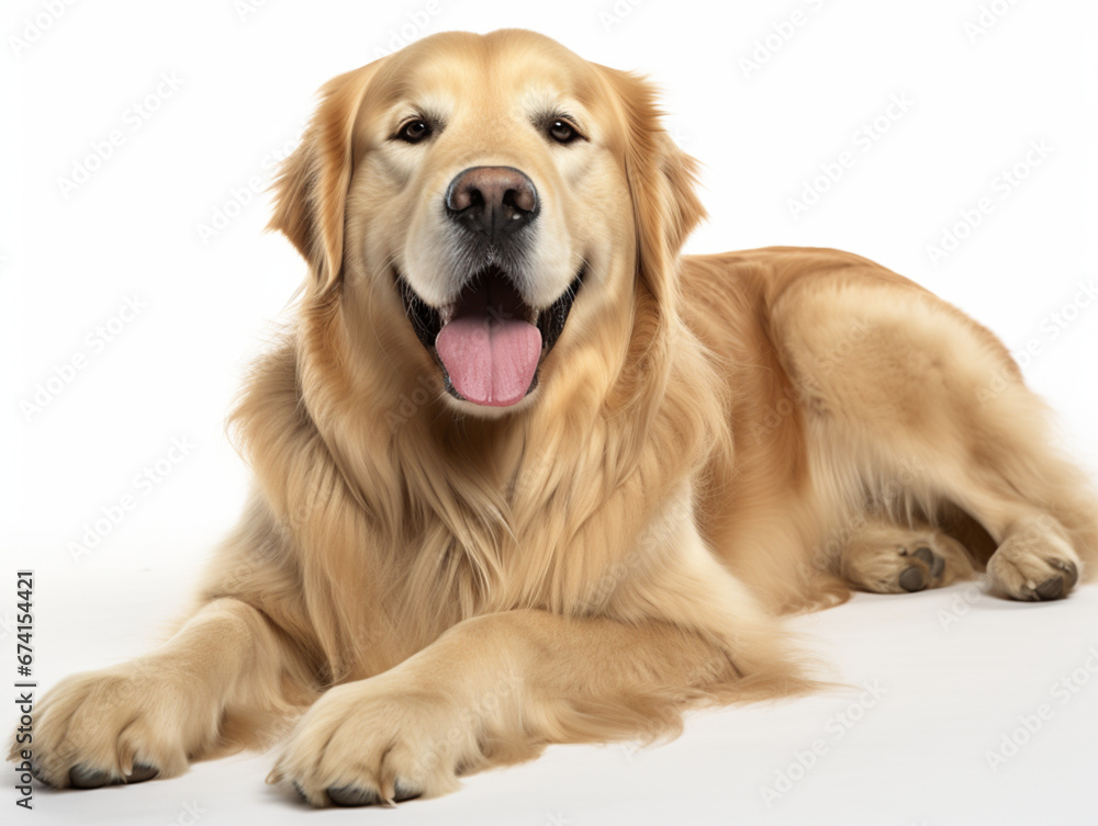 cutout of a golden retriever