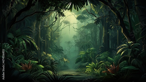 Landscape of rainforest