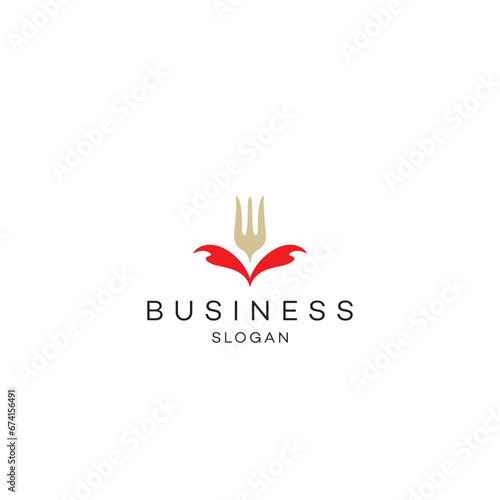 Spoon food and restaurant logo design 