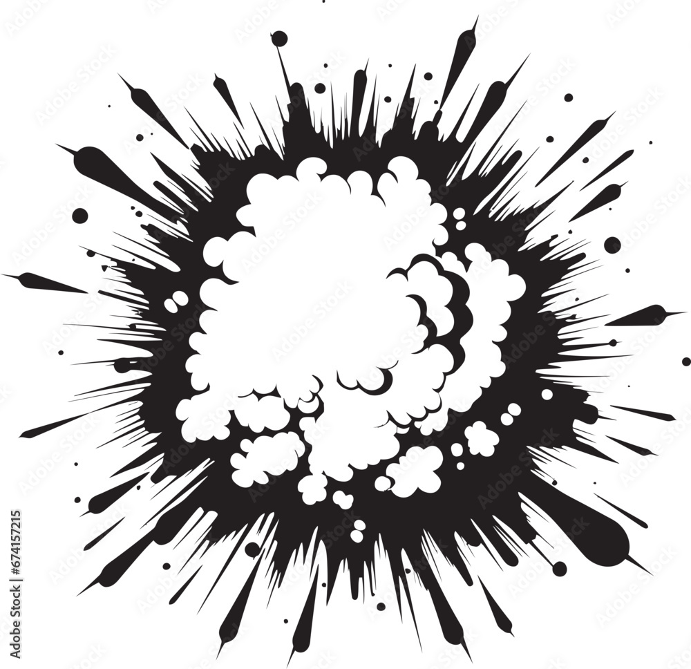 Black and Bold Comic Explosion Vector Icon Iconic Burst Comic Explosion Logo in Black Black and Bold Comic Explosion Vector Icon Iconic Burst Comic Explosion Logo in Black