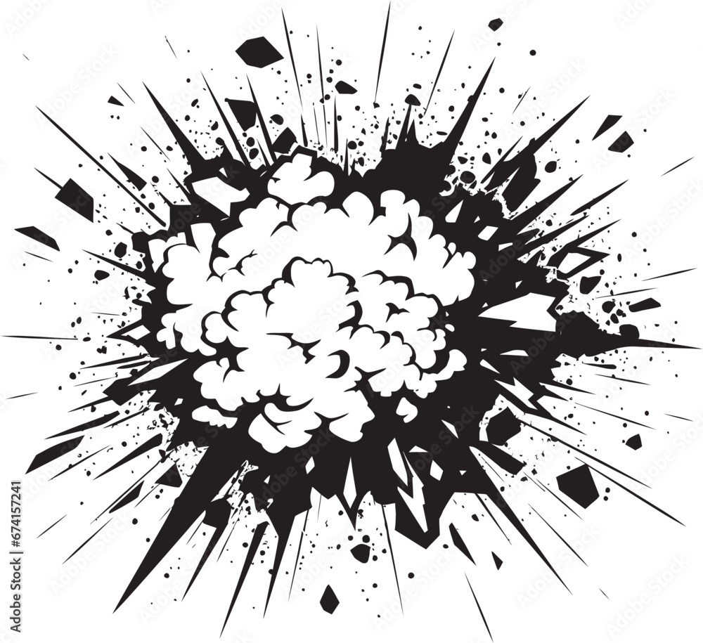Vector Artistry Unveiled Comic Explosion Emblem Explosive Impact Black Comic Explosion Icon in Vector Vector Artistry Unveiled Comic Explosion Emblem Explosive Impact Black Comic Explosion Icon in Vector