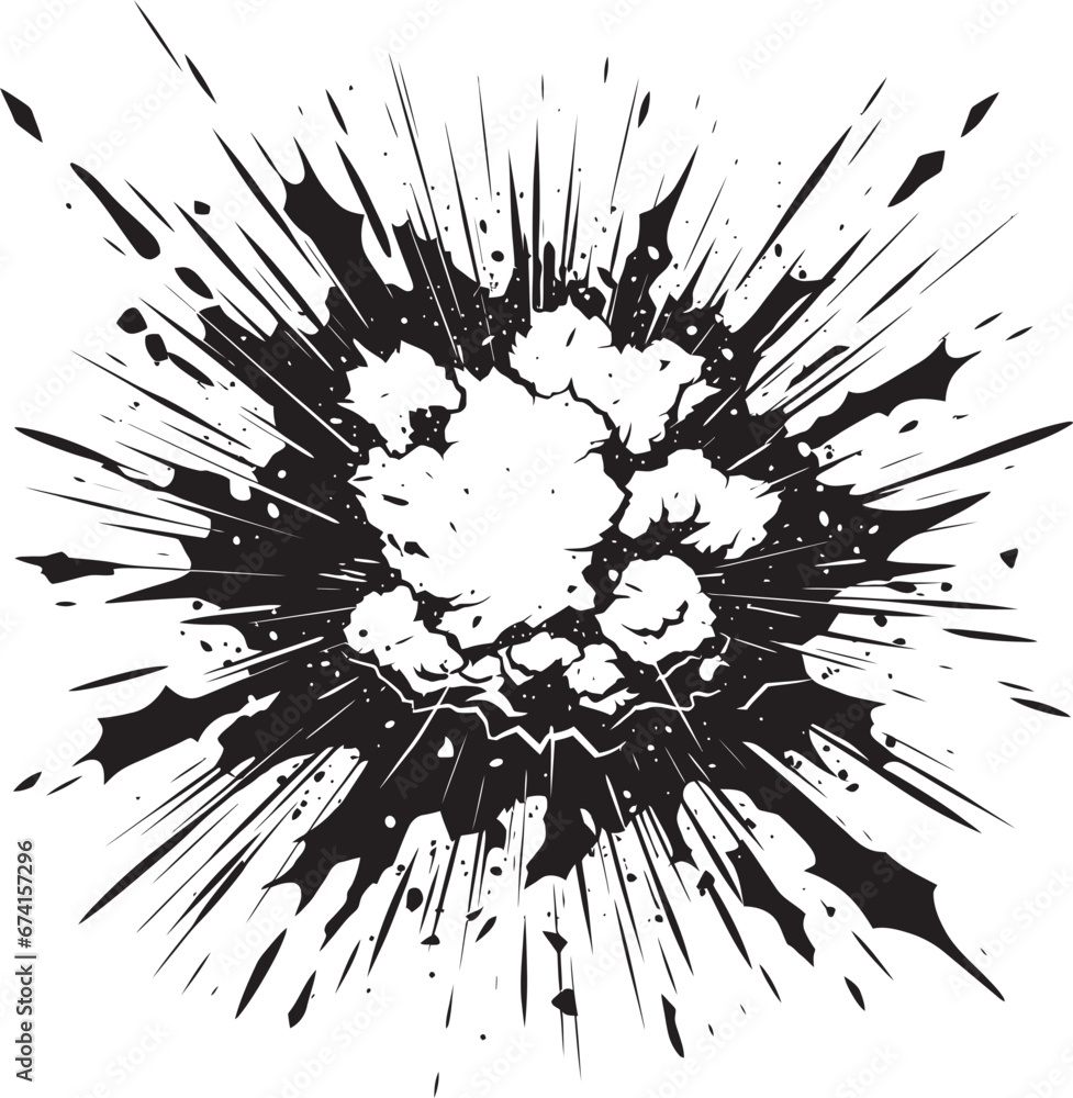 Exciting Explosion Black Vector Icon Dynamic Burst Black Logo with Comic Explosion Exciting Explosion Black Vector Icon Dynamic Burst Black Logo with Comic Explosion