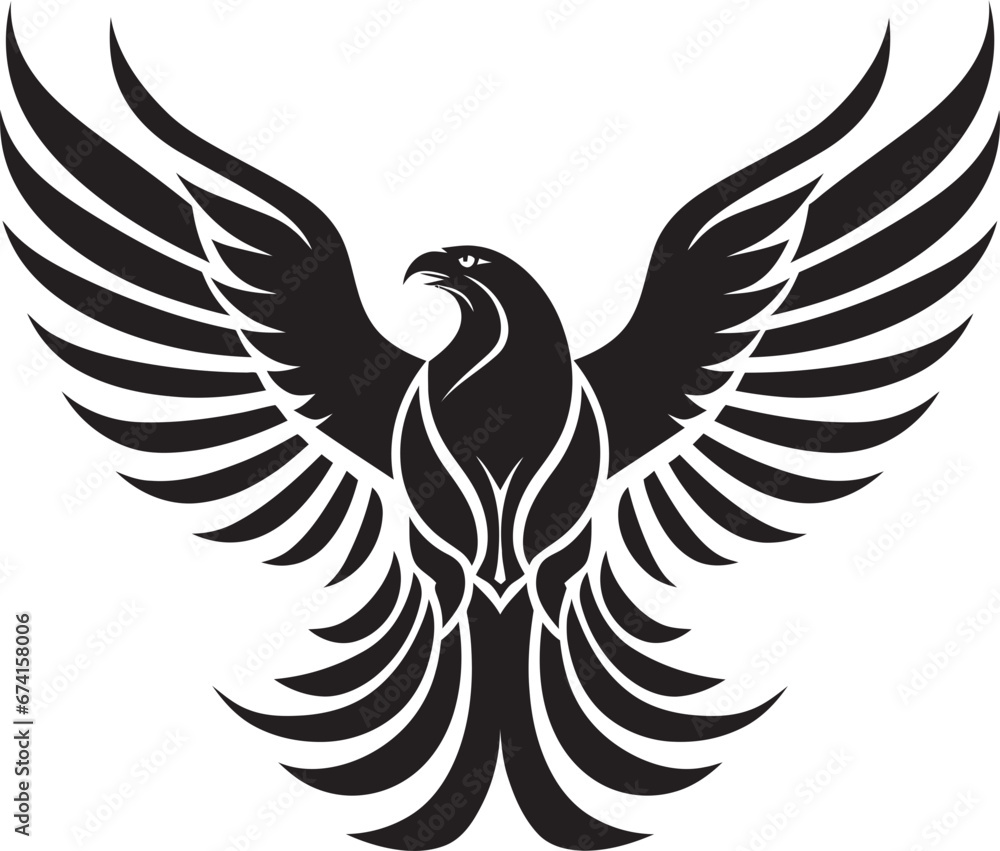 Vector Artistry Unveiled Eagle Emblem Powerful Predator Black Eagle Icon in Vector Vector Artistry Unveiled Eagle Emblem Powerful Predator Black Eagle Icon in Vector