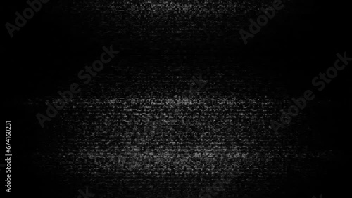 old broken tv screen damaged. No signal error.