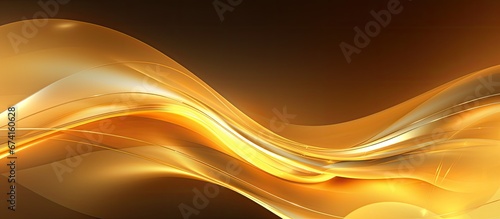 Illustration digital with a creative background featuring abstract elements in a golden hue