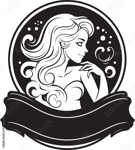 Vector Visions Woman Educator and Book Logo Design Brushing Up on Knowledge Female Teacher and Book Icon