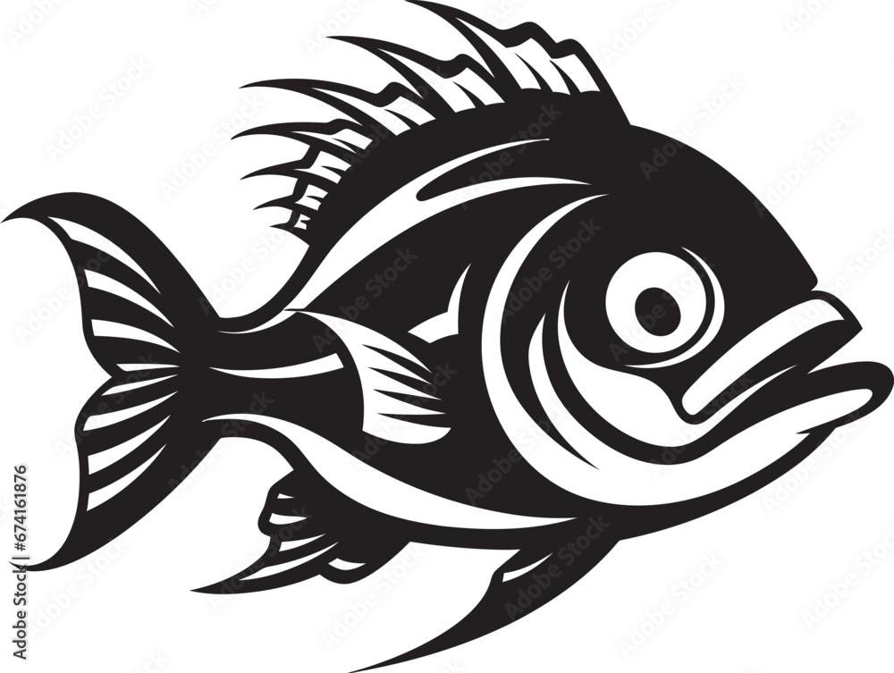 Oceanic Enlightenment Fish Skeleton Logo Icon Transparency of the Deep Fish Logo Design