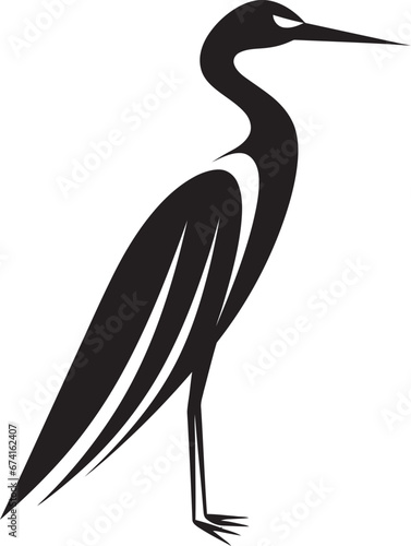 Heron Symbol for Modern Branding Heron Artwork with Elegance