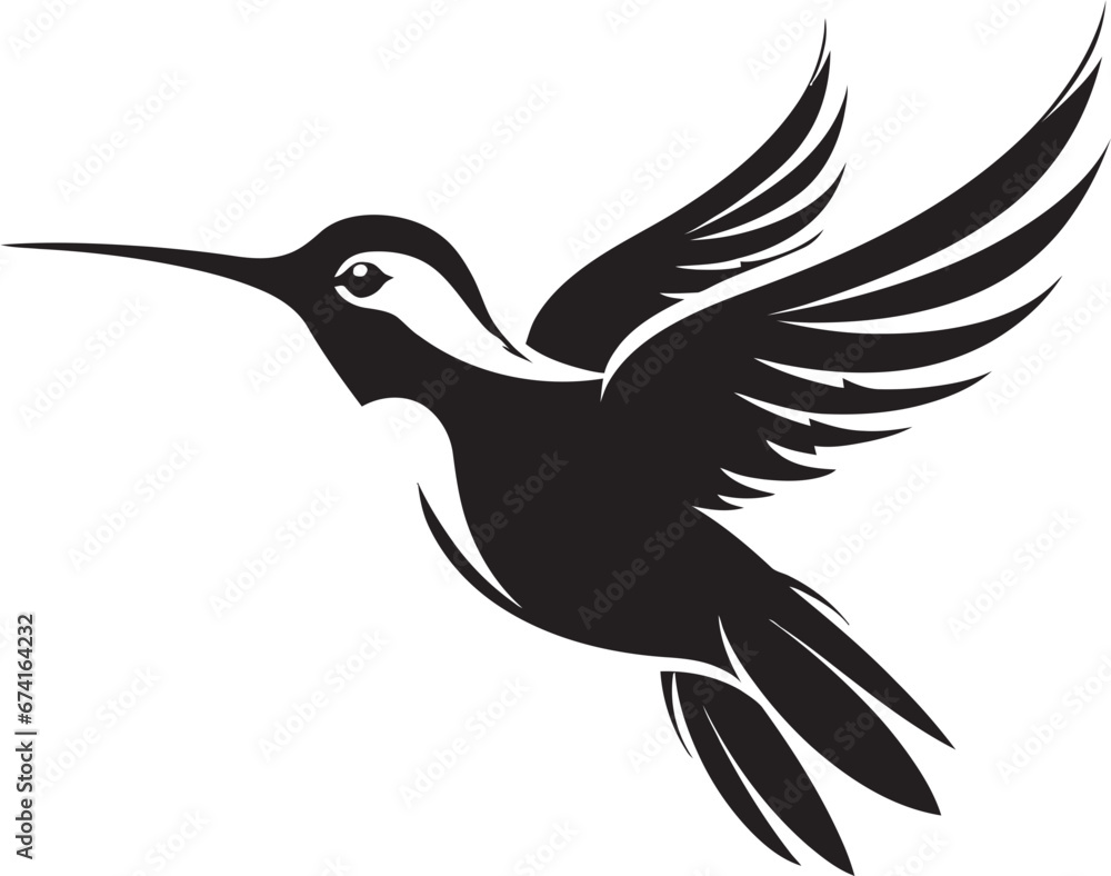 Fototapeta premium Hummingbird Artwork for Modern Branding Hummingbird Symbol with Grace and Style