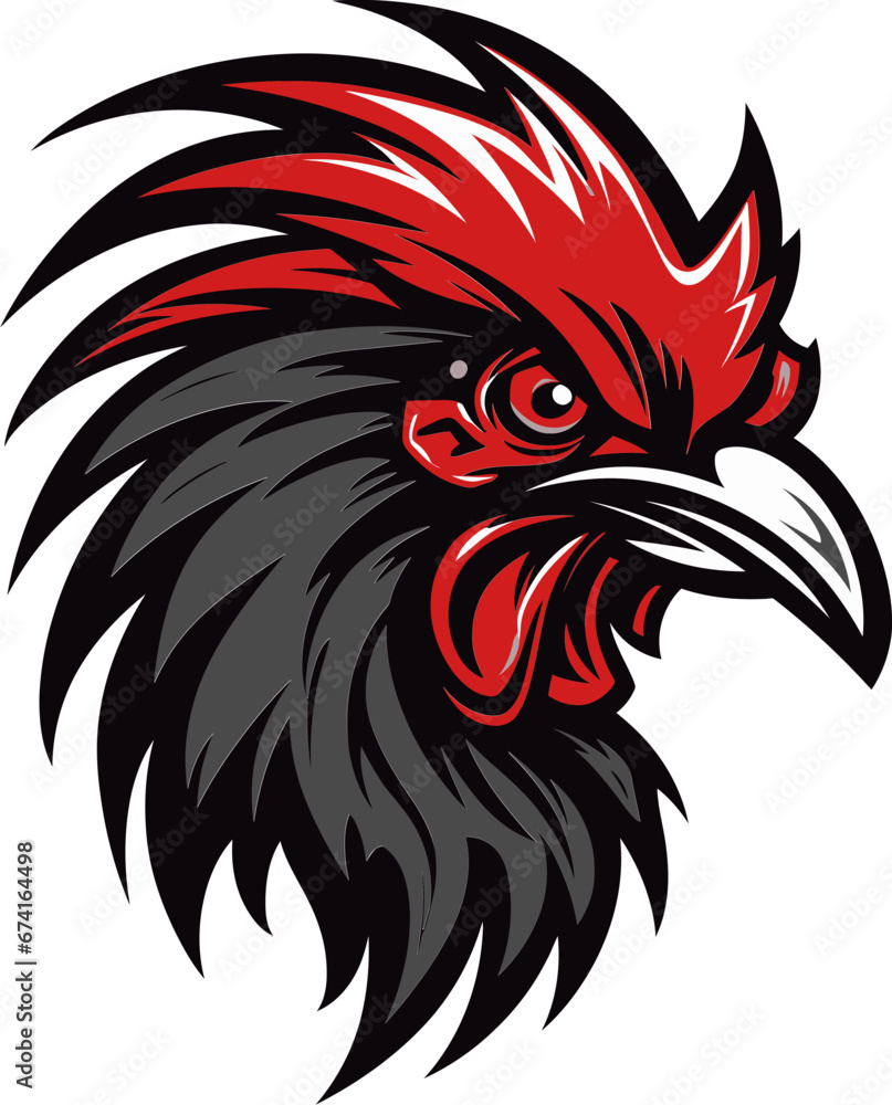 Rooster in Motion Vector Icon Graceful Rooster Silhouette Logo Rooster in Motion Vector Icon Graceful Rooster Silhouette Logo