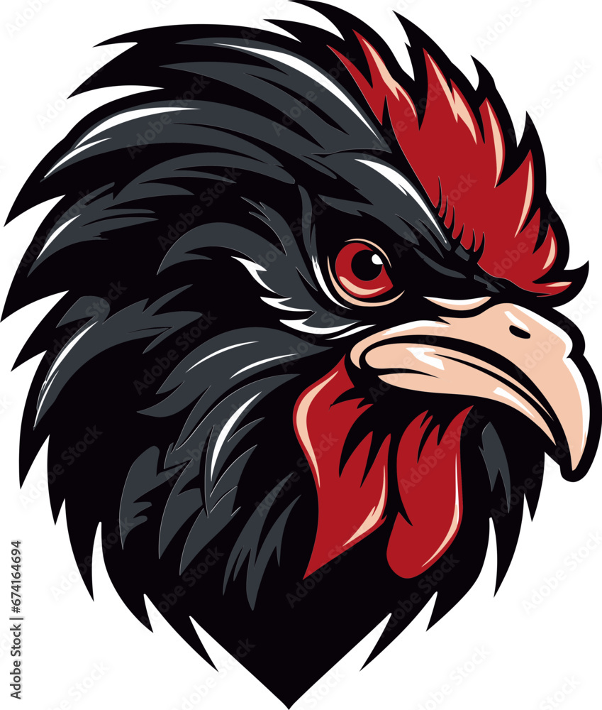Graceful Rooster Logo Inspiration Abstract Chicken Iconic Design Graceful Rooster Logo Inspiration Abstract Chicken Iconic Design