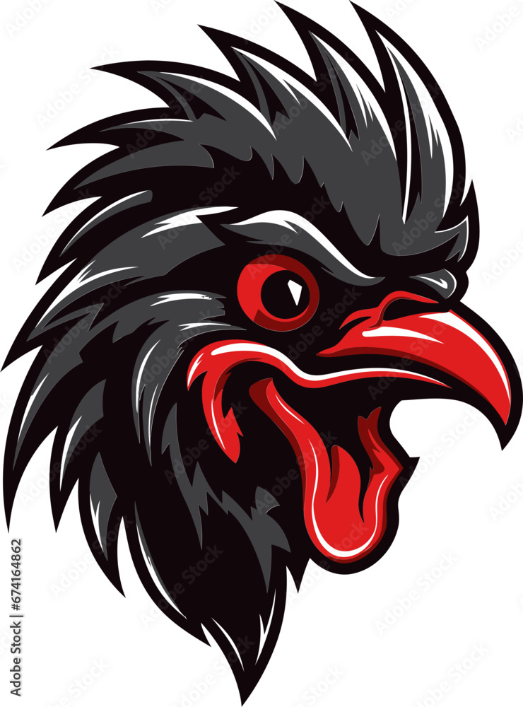 Rooster Logo with Modern Styling Graceful Rooster Silhouette in Vector Art Rooster Logo with Modern Styling Graceful Rooster Silhouette in Vector Art