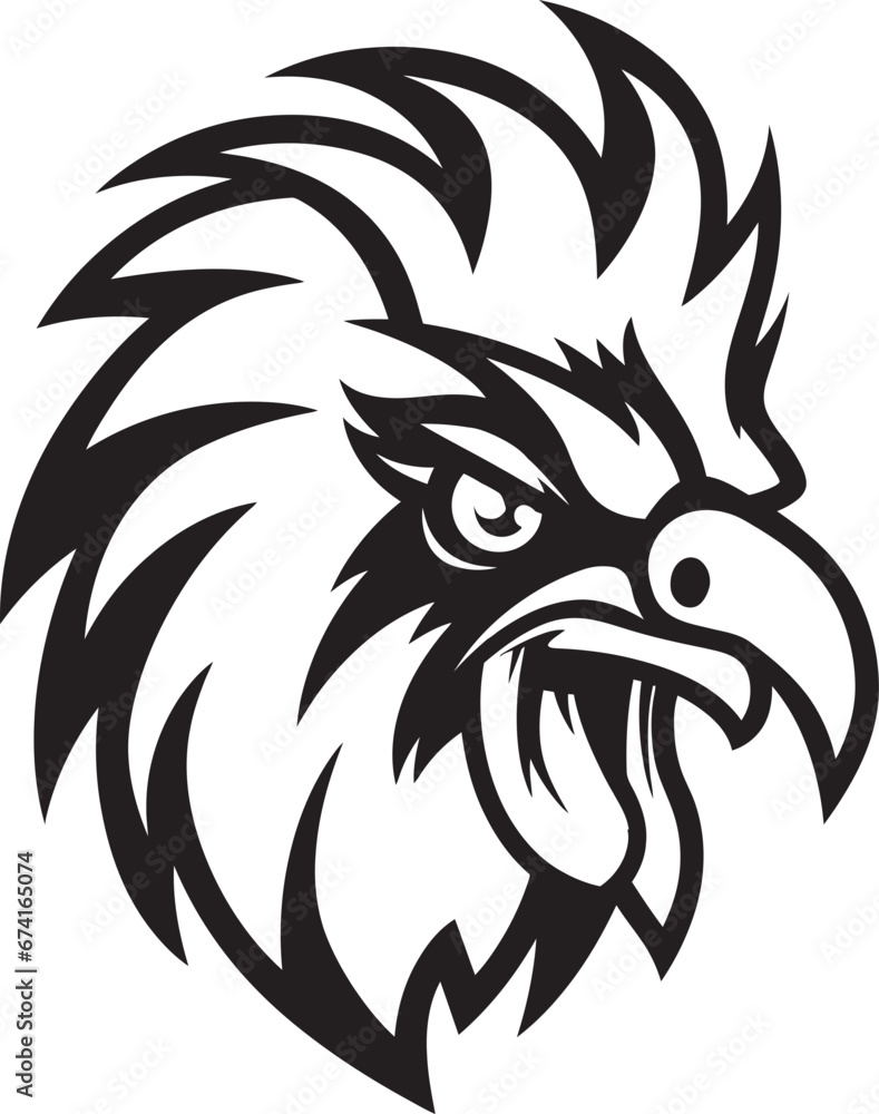 Majestic Rooster Icon A symbol of strength and pride in sleek black Elegant Chicken Mascot An emblem of elegance and sophistication Majestic Rooster Icon A symbol of strength and pride in sleek black Elegant Chicken Mascot An emblem of elegance and sophistication