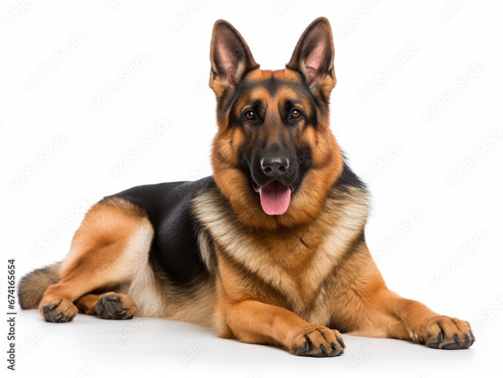 german shepherd dog isolated