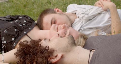 Girl and two guys. Romantic relationships among three individuals polyamory, involve consensually and openly loving and connecting with multiple partners simultaneously.