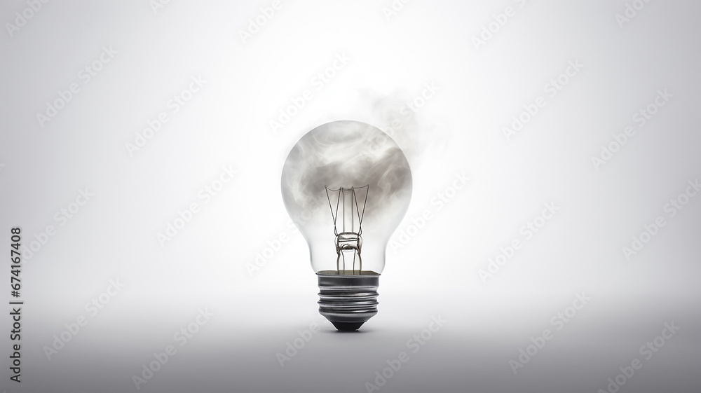 light bulb on a white background, concept light idea, brainstorming business light bulb on a white background, concept light idea, brainstorming business