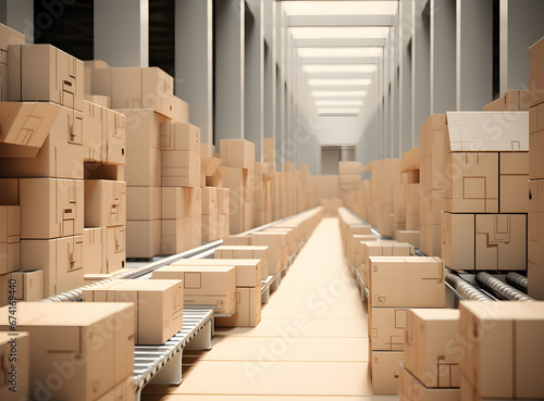 Express Shipping, warehouse fast delivery, parcel boxes, preparing post shipping, packing goods, delivering parcel box, Shipping center postal, preparing working warehouse,