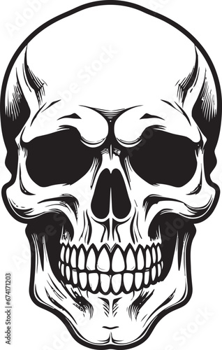 Elegance in Death The Haunting Symbol Abyssal Mystique An Ethereal Skull Head