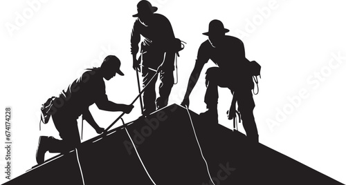 Roof Visions An Icon of Precision Craftsmanship Steep Success A Roofers Signature in Vector