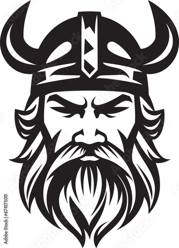 Mjolnirs Legacy A Viking Symbol of Legends Viking Valor A Stylish Emblem in Vector