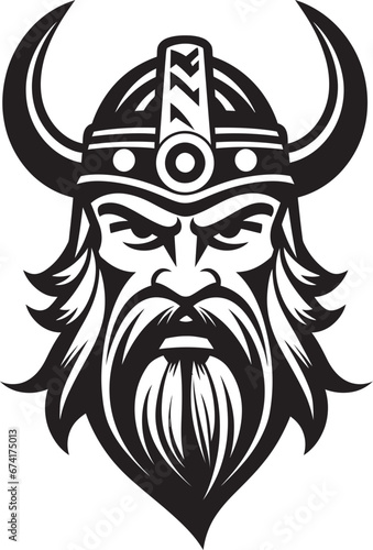 Runebound Raider A Viking Mascot in Vector Mjolnirs Legacy A Viking Symbol of Legends