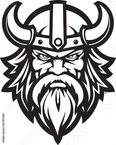 Dragonship Captain A Viking Leader in Vector Curly Crown A Black Vector Womans Iconic Tresses