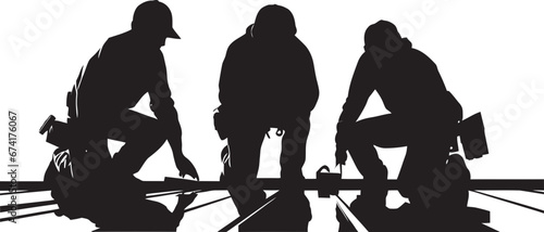 Ebon Excellence A Roof Workers Emblem of Dedication Roof Visions An Icon of Precision Craftsmanship