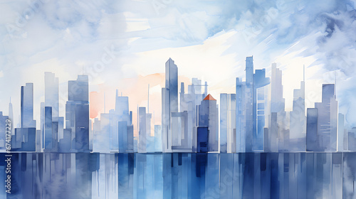 metropolis wallpaper, city skyline, business office buildings, view city, copy space wallpaper, panoramic view, Reflective skyscrapers, Business, big modern city urban landscape