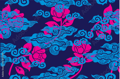 Batik Indonesian: is a technique of wax-resist dyeing applied to whole cloth, or cloth made using this technique originated from Indonesia.