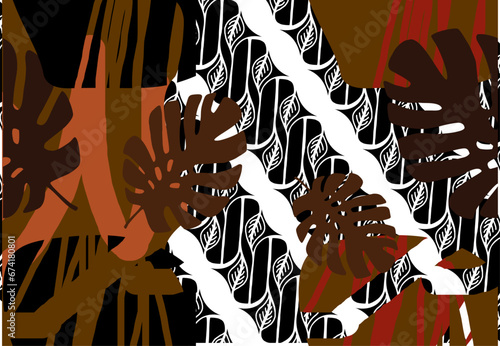 Batik Indonesian: is a technique of wax-resist dyeing applied to whole cloth, or cloth made using this technique originated from Indonesia.
