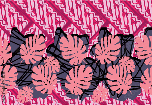 Batik Indonesian: is a technique of wax-resist dyeing applied to whole cloth, or cloth made using this technique originated from Indonesia.