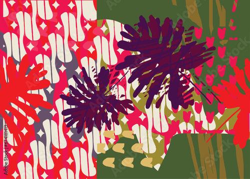 Batik Indonesian: is a technique of wax-resist dyeing applied to whole cloth, or cloth made using this technique originated from Indonesia.