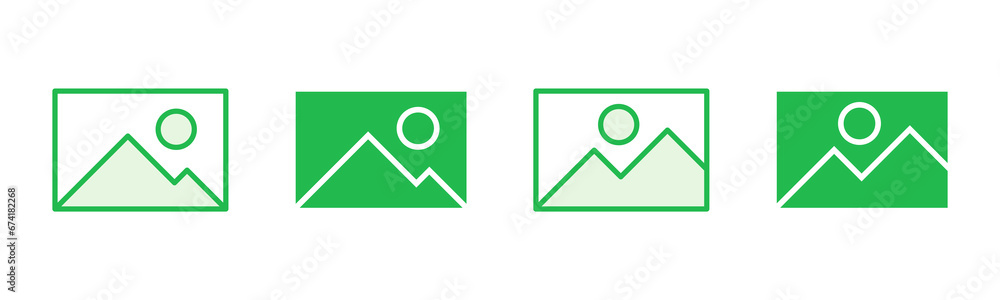 Picture icon set. photo gallery icon symbol Picture icon set. photo gallery icon symbol