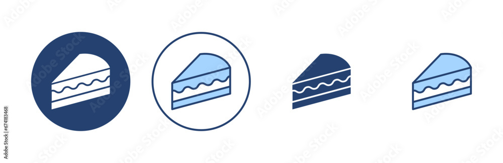 Cake icon vector. Cake sign and symbol. Birthday cake icon Cake icon vector. Cake sign and symbol. Birthday cake icon
