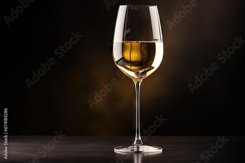 White wine in a wineglass