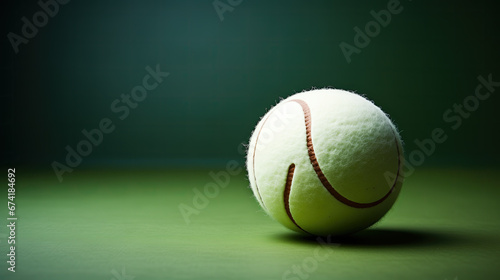 tennis ball on the court © Jean Isard