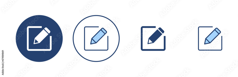 Edit icon vector. edit document sign and symbol. edit text icon. pencil. sign up Edit icon vector. edit document sign and symbol. edit text icon. pencil. sign up
