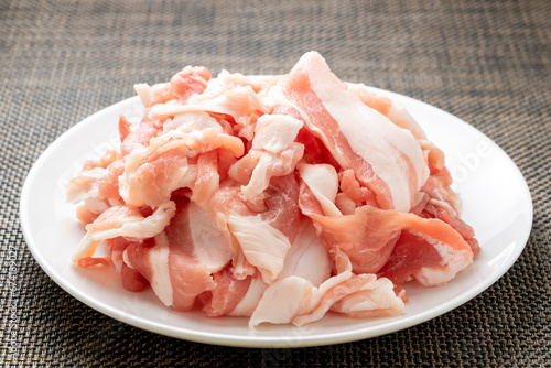 豚こま切れ肉。
